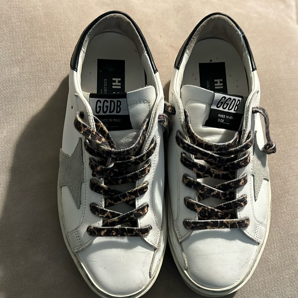 Golden Goose HI Star platform size 7